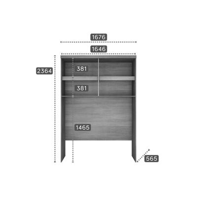 Quarto Modulado N. Horizonte Rizon 6Peças QCM02 Cumaru