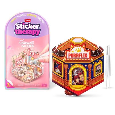 Kit com 2 Adesivos Sticker Therapy Kawaii Kitties