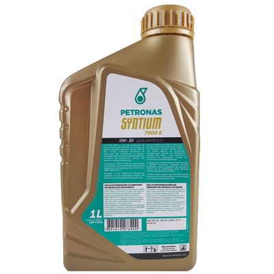 Óleo Lubrificante do Motor Petronas Syntium 7000 E 0W30 100% Sintético Tecnologia °CoolTech™ - 1L