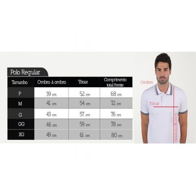 Camiseta Masculina Gola Polo Prime De Viscose Vermelho E Marinho GG / Vermelho