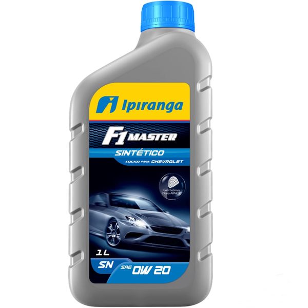 Óleo Lubrificante do Motor Ipiranga F1 Master 100% Sintético 0W20 API SN 1L