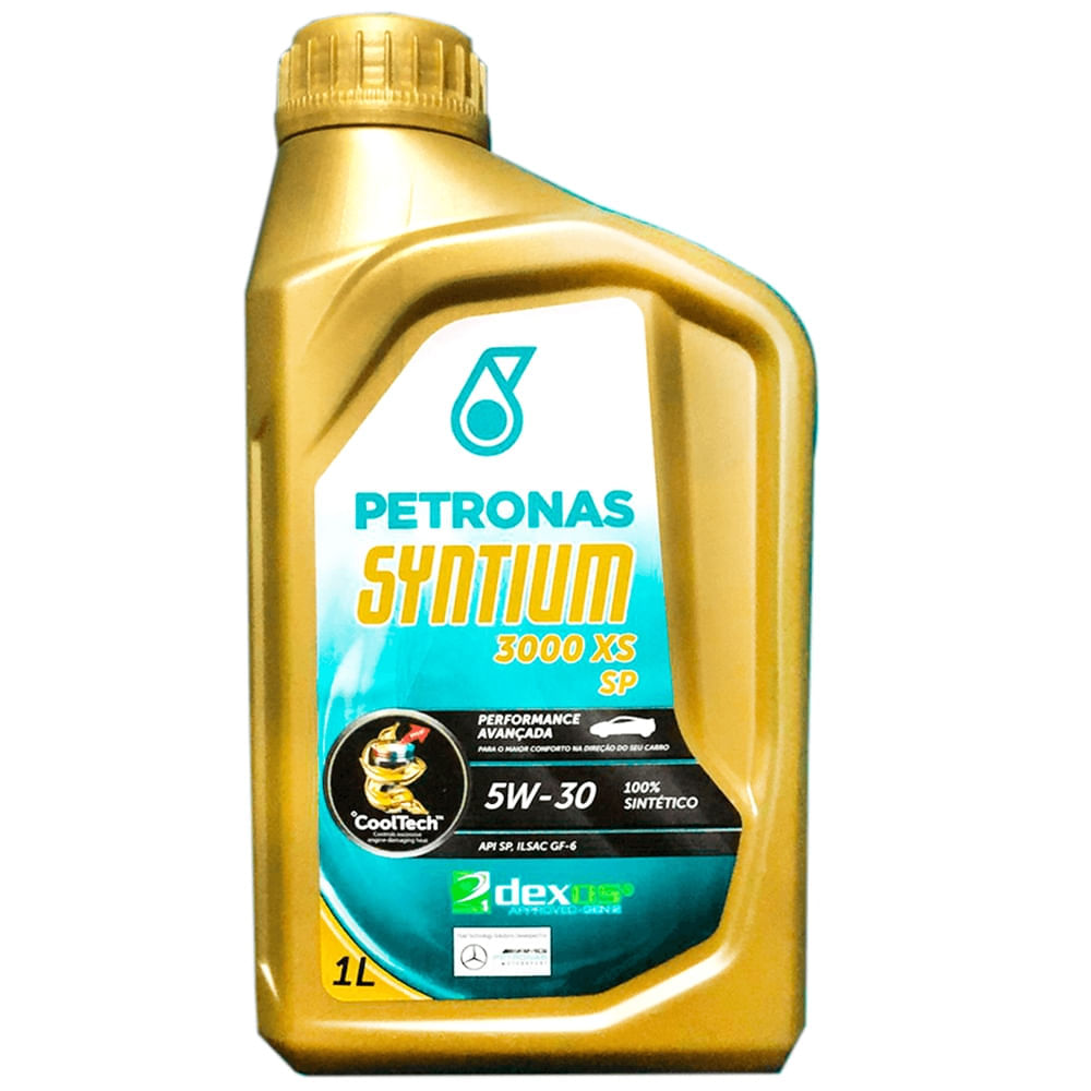 Óleo Lubrificante do Motor Petronas Syntium 3000 XS API SP 100% Sintético 1L