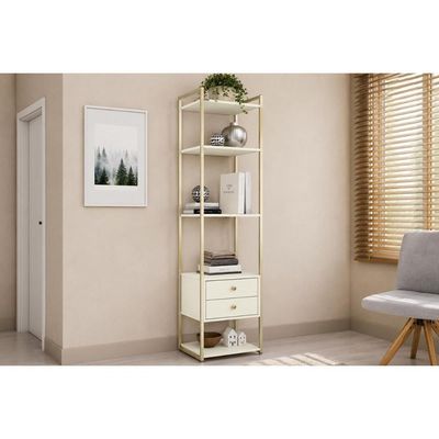 Estante Livreiro Escritório Industrial LI050 OffWht Kappesberg