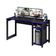 Mesa para Computador Gamer Retangular ME4152 Moderno MDF 136CM Preto Azul Tecno Mobili