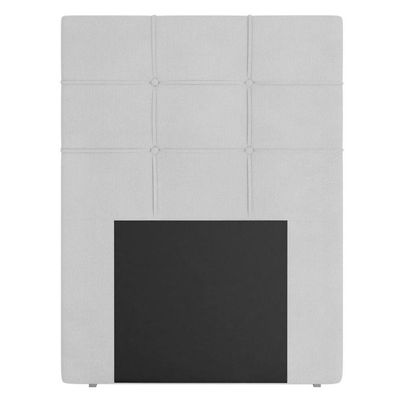 Cabeceira Cama Box Solteiro 90cm D10 Esmeralda Corano Branco