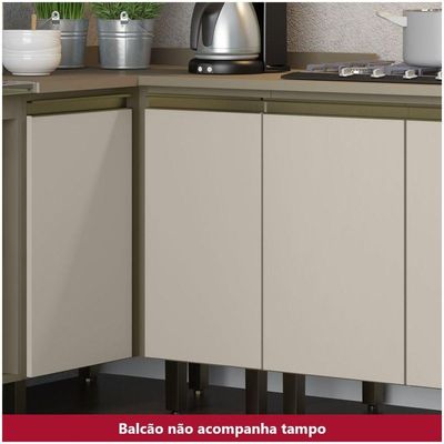 Balcão 01 Porta 40 Cm Connect Henn Duna Com Cristal