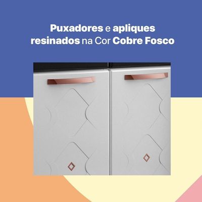 Balcão Gabinete Cozinha Aço Telasul Mirage New Para Pia