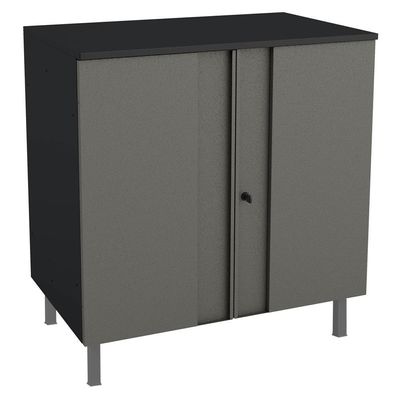 Balcão Multiuso Aço Telasul Multibox Cinza/preto