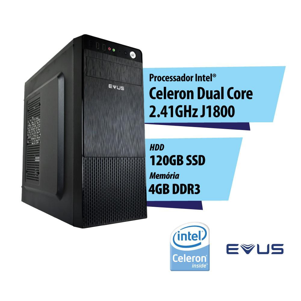 Microcomputador Desktop EVUS Elementar SSD124