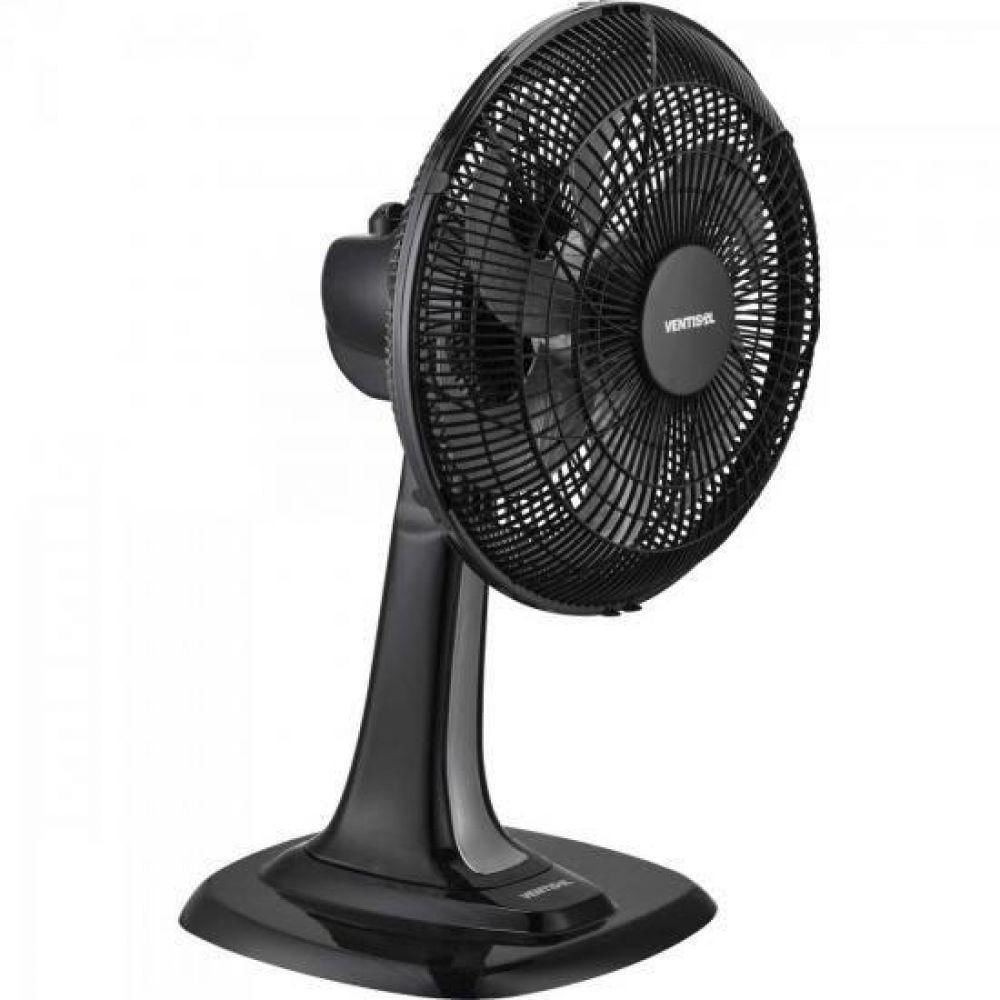 Ventilador de Mesa 30cm com 6 Pas Turbo 6 Preto/cinza Ventisol 220v