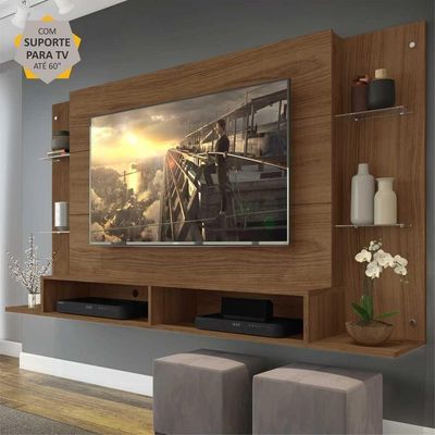Painel com Suporte TV até 60" Nairóbi Nogueira Multimóveis