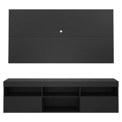 Painel Tv até 65" com Rack Suspenso Flórida Multimóveis