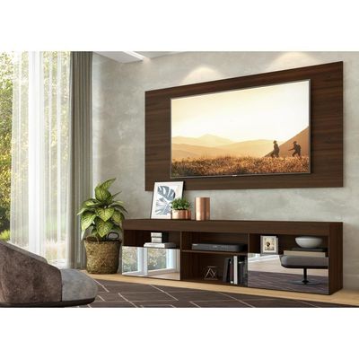 Rack com Painel TV até 65" Espelho Flórida Duna Multimóveis