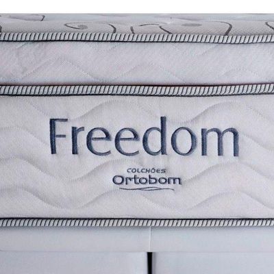Colchão King Size Freedom 193x203x32cm Ortobom Branco