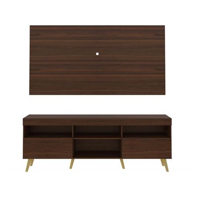 Rack com Painel TV até 65" e Pés Retrô Flórida Multimóveis