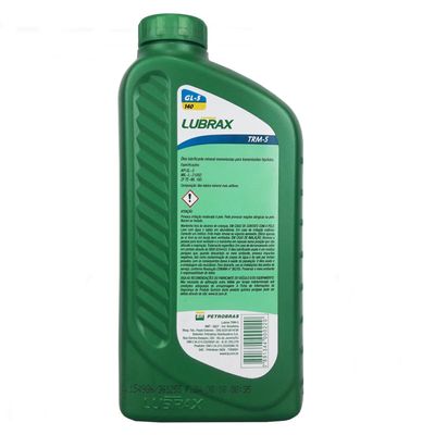 Óleo Lubrificante Mineral Monoviscoso Petrobras Lubrax TRM-5 para Transmissões Hipóides Api GL-5/140 - 1L