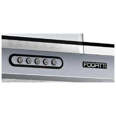Coifa Ilha 75cm Vidro Reto Fogatti Inox 220v