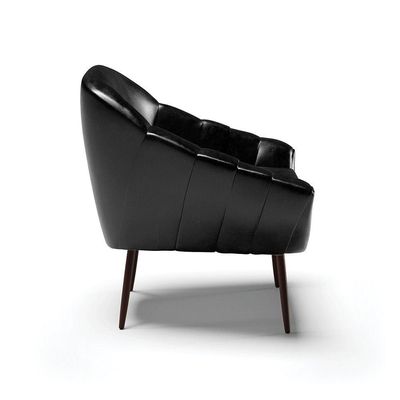 Kit 02 Poltronas Corano Pés Palito Ferro Preto