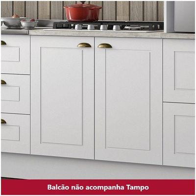 Balcão 02 Portas 80 Cm Americana Henn Branco Hp
