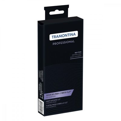 Tesoura para Cabelo em Aço Inox com Fio Desbaste 5,5´´