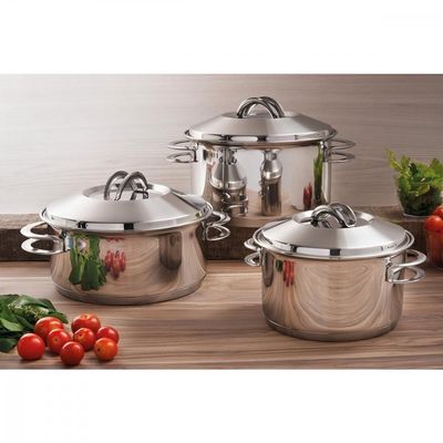 Caçarola Solar Rasa Inox Fundo Triplo 20cm 2,9 L