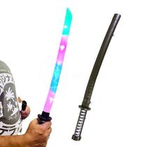 Sabre Ninja Brinquedo Som E Led Luz - Preto