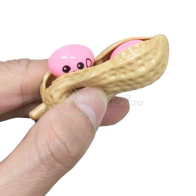 Chaveiro Amendoim Brinquedo Anti Stress Silicone