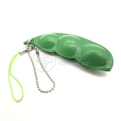 Chaveiro Ervilha Brinquedo Anti Stress Silicone Verde