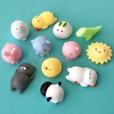 Bichinhos Squishy Mochi Brinquedo Anti Stress Silicone