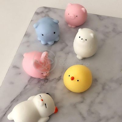 Bichinhos Squishy Mochi Brinquedo Anti Stress Silicone
