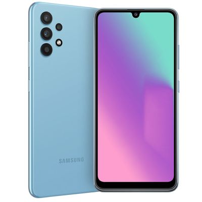 Celular Samsung Galaxy A32 Azul 128GB 4GB RAM Tela 6.4" Câmera Quadrupla 64MP + 8MP + 5MP + 2MP