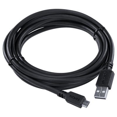 Cabo para Celular Micro USB para USB a 2.0 3 Metros Preto - PMUAP-3
