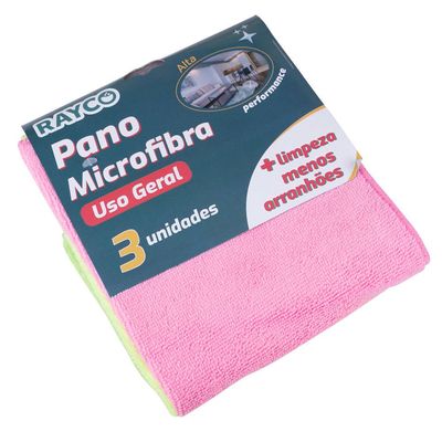 Conjunto de Pano MicroFibra 3 Peças 14949 Rayco