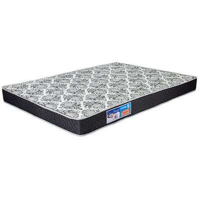 Colchão Casal Cristalflex Bromélia Espuma D26 Preto Branco