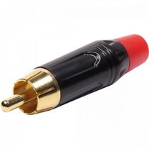 Plug Rca Metal Com Parte Inferior Vermelha Pgrc0022 - Pct /