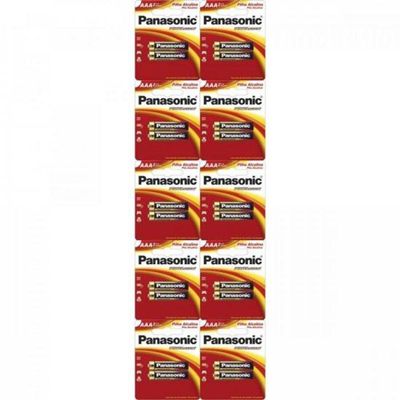 Pilha Alcalina Aaa 1,5V Lr032Bt Panasonic (Blister Com 20 Un