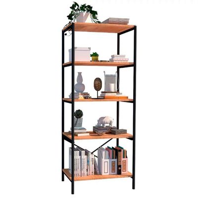 Kit 2 Estantes Livreiro 150Cm 5 Prateleiras Demolição