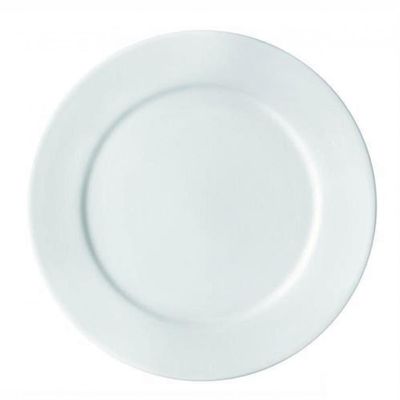 Kit Com 10 Prato Sobremesa Porcelana 18,5 Cm Bar Hotel