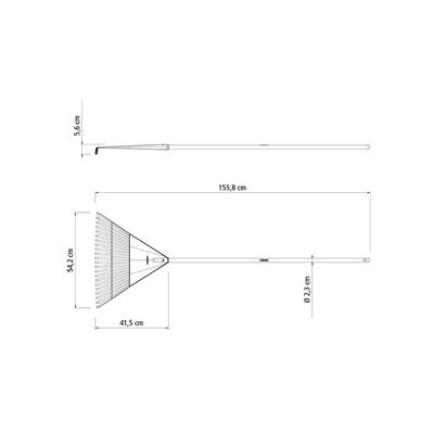 Vassoura Com 22 Dentes Tramontina Laranja 120 Cm