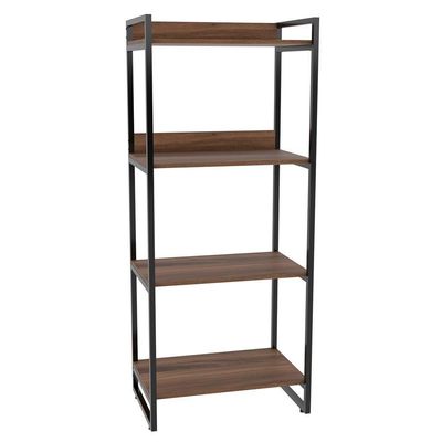 Kit 3 Estante Livreiro Prisma 60cm 4 Prateleiras C08 Nogal