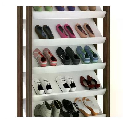 Sapateira Multiuso Closet 8 Prateleiras Az1006 Branco Nogal