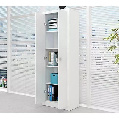 Armário 02 Portas Para Escritório Me4105 Branco Branco