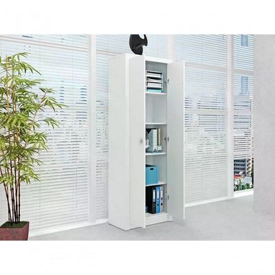 Armário 02 Portas Para Escritório Me4105 Branco Branco