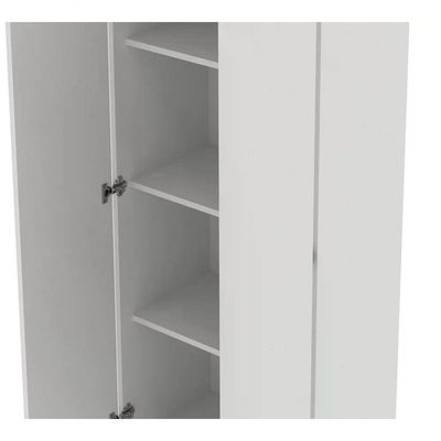 Armário 02 Portas Para Escritorio Com Chave Me4151 Branco