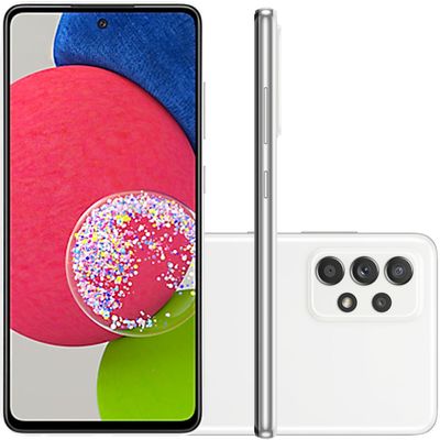 Celular Samsung Galaxy A52s 5G Branco 128GB Tela 6.5" Memória RAM 6GB Câmera Quadrupla 64MP + 12MP + 5MP + 5MP