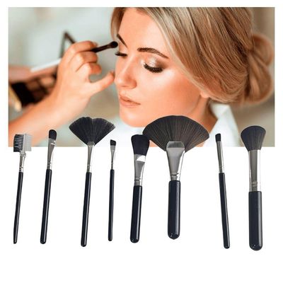 Pincel Kit 8pçs Maquiagem Base Sombra Corretivo Make Up