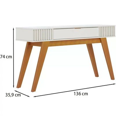 Aparador Para Sala Com Gaveta Riveira Off White