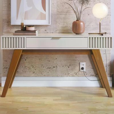 Aparador Para Sala Com Gaveta Riveira Off White