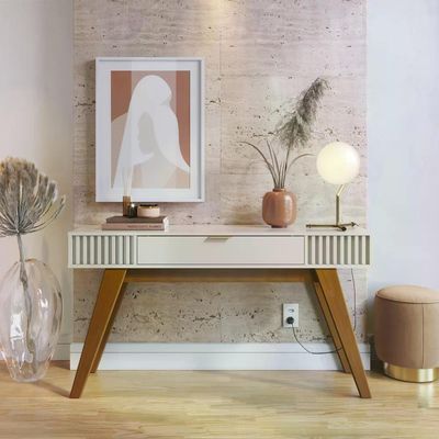 Aparador Para Sala Com Gaveta Riveira Off White