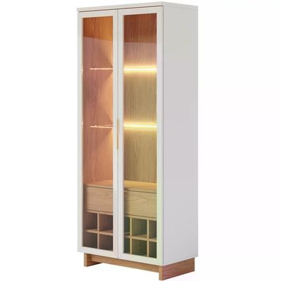 Cristaleira 2 Portas 1 Gaveta Off White Freijo Clb Off White